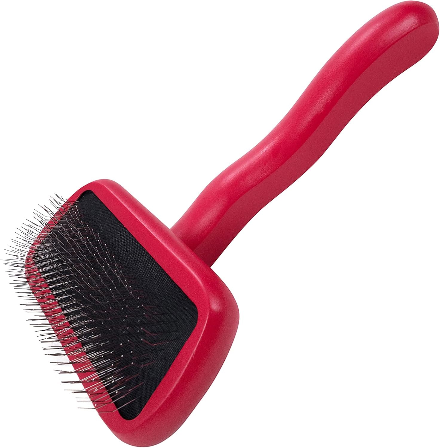 Chris Christensen Big K Dog Slicker Brush for Dogs (Goldendoodles, Labradoodles, Poodles), Groom like a Professional, Fluff Detangle Style, Saves Time Energy, Black, Large