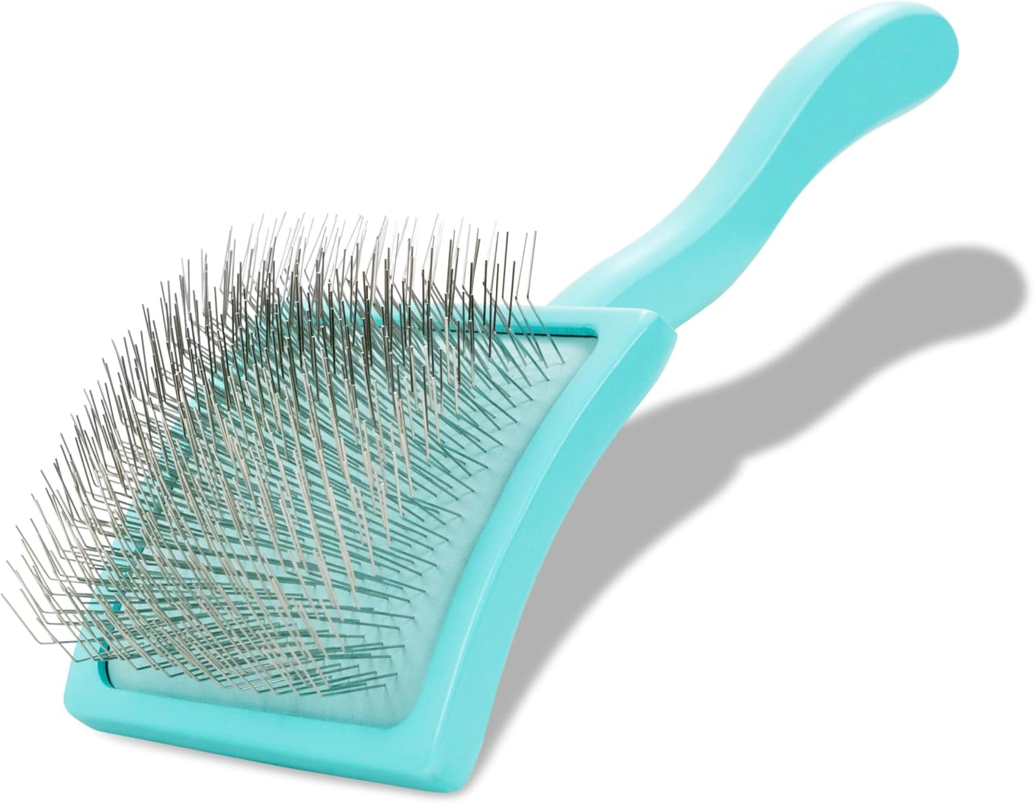 Chris Christensen Big K Dog Slicker Brush for Dogs (Goldendoodles, Labradoodles, Poodles), Groom like a Professional, Fluff Detangle Style, Saves Time Energy, Black, Large