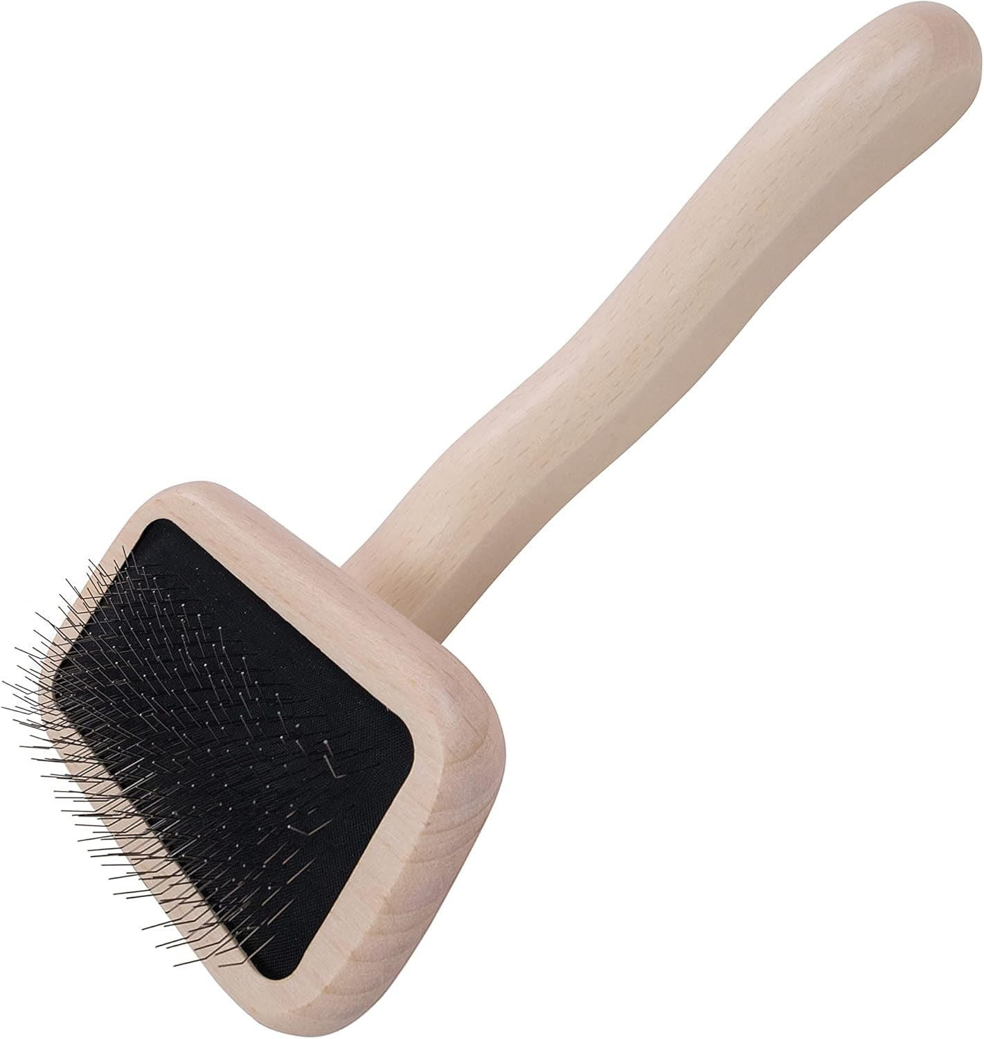 Chris Christensen Big K Dog Slicker Brush for Dogs (Goldendoodles, Labradoodles, Poodles), Groom like a Professional, Fluff Detangle Style, Saves Time Energy, Black, Large