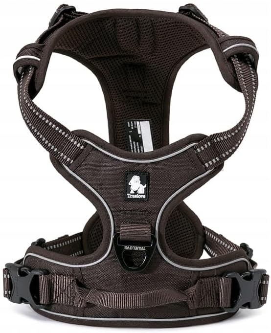 TRUE LOVE Adjustable No-Pull Dog Harness Reflective Pup Vest Harnesses Comfortable Control Brilliant Colors Truelove Tlh5651(Royal Blue,L)