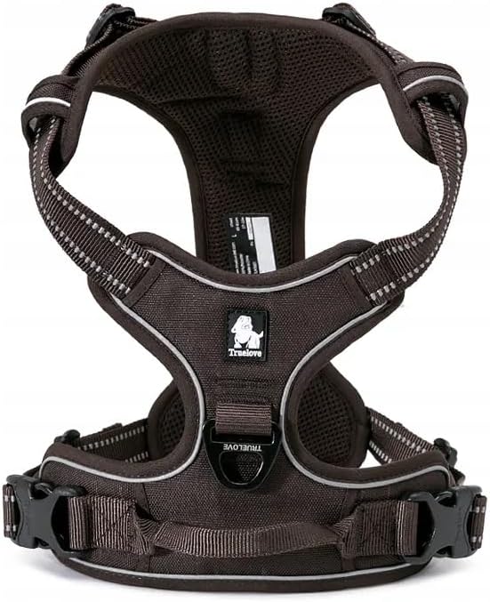 TRUE LOVE Adjustable No-Pull Dog Harness Reflective Pup Vest Harnesses Comfortable Control Brilliant Colors Truelove Tlh5651(Royal Blue,L)
