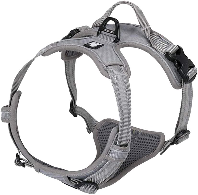 TRUE LOVE Adjustable No-Pull Dog Harness Reflective Pup Vest Harnesses Comfortable Control Brilliant Colors Truelove Tlh5651(Royal Blue,L)