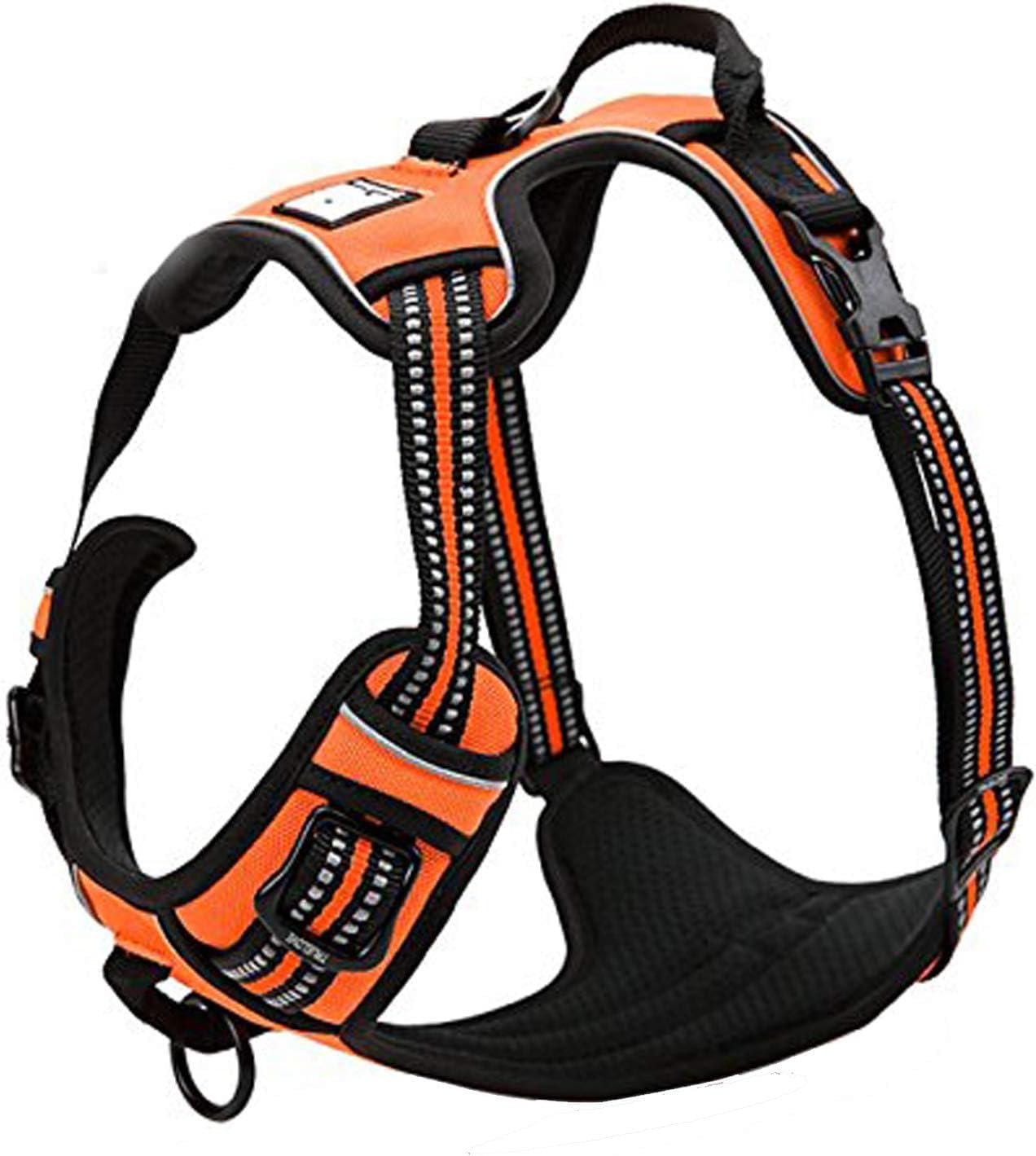 TRUE LOVE Adjustable No-Pull Dog Harness Reflective Pup Vest Harnesses Comfortable Control Brilliant Colors Truelove Tlh5651(Royal Blue,L)