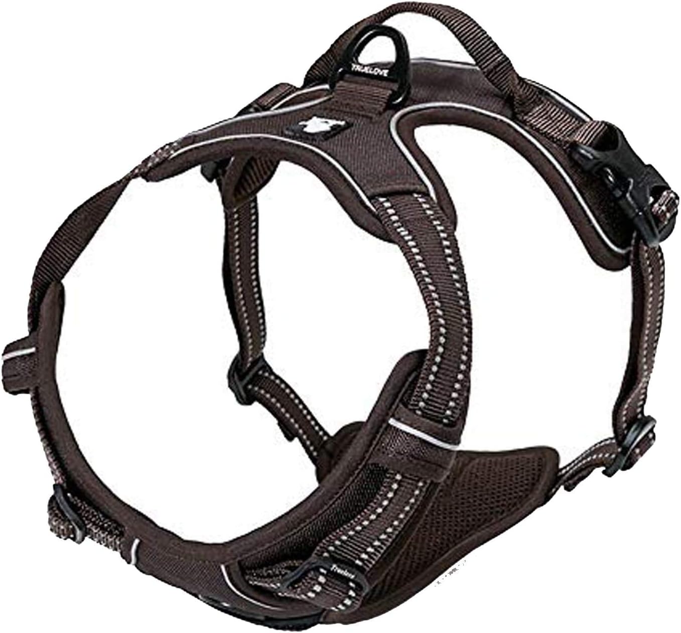 TRUE LOVE Adjustable No-Pull Dog Harness Reflective Pup Vest Harnesses Comfortable Control Brilliant Colors Truelove Tlh5651(Royal Blue,L)