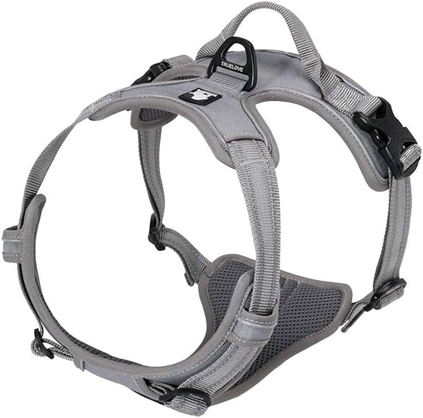 TRUE LOVE Adjustable No-Pull Dog Harness Reflective Pup Vest Harnesses Comfortable Control Brilliant Colors Truelove Tlh5651(Royal Blue,L)