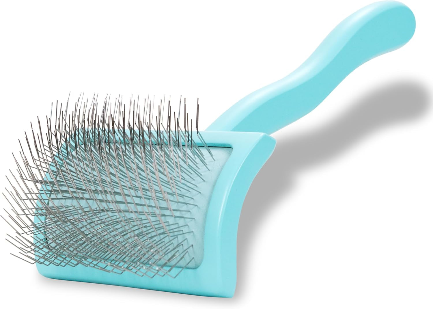 Chris Christensen Big K Dog Slicker Brush for Dogs (Goldendoodles, Labradoodles, Poodles), Groom like a Professional, Fluff Detangle Style, Saves Time Energy, Black, Large