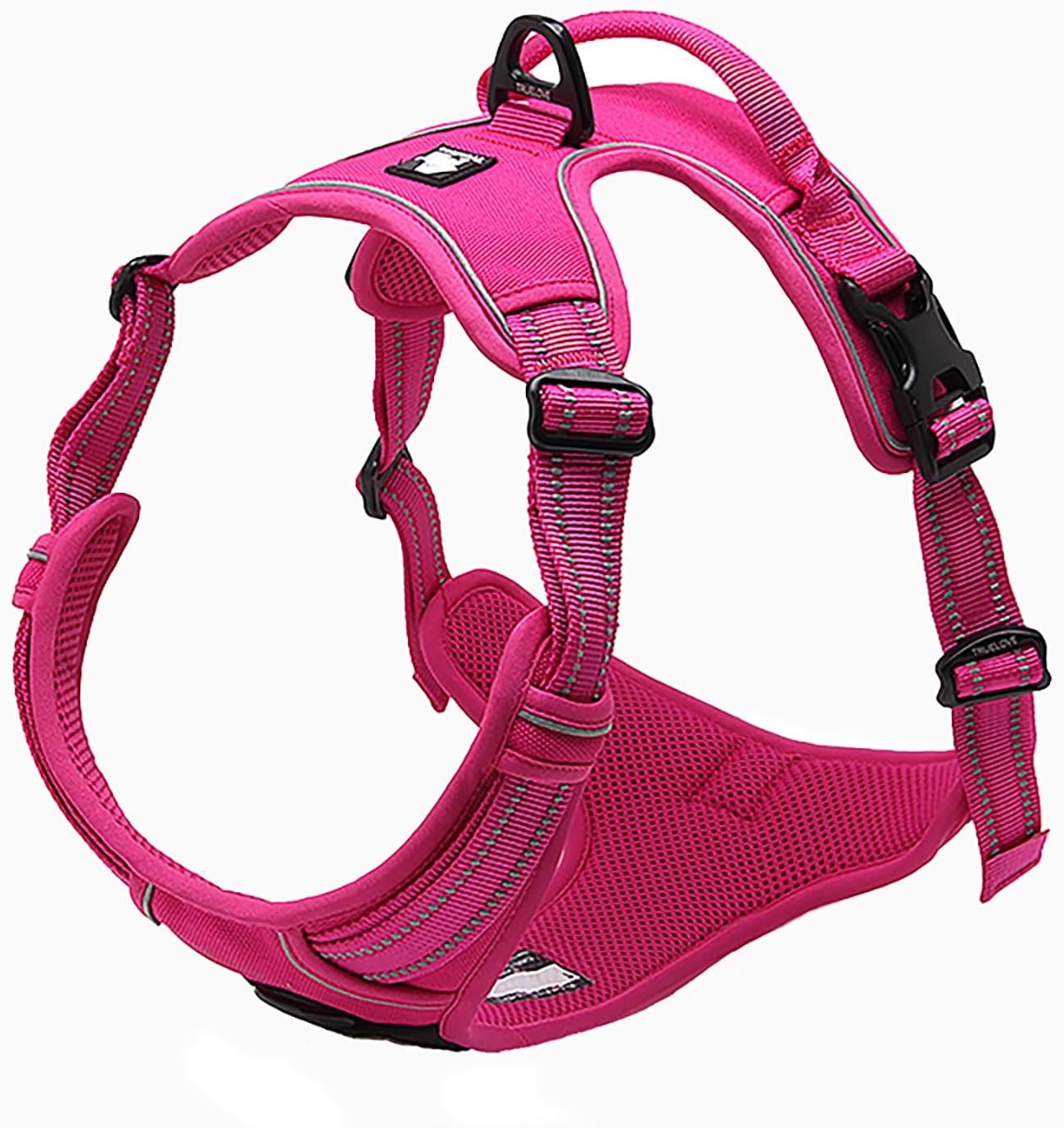 TRUE LOVE Adjustable No-Pull Dog Harness Reflective Pup Vest Harnesses Comfortable Control Brilliant Colors Truelove Tlh5651(Royal Blue,L)