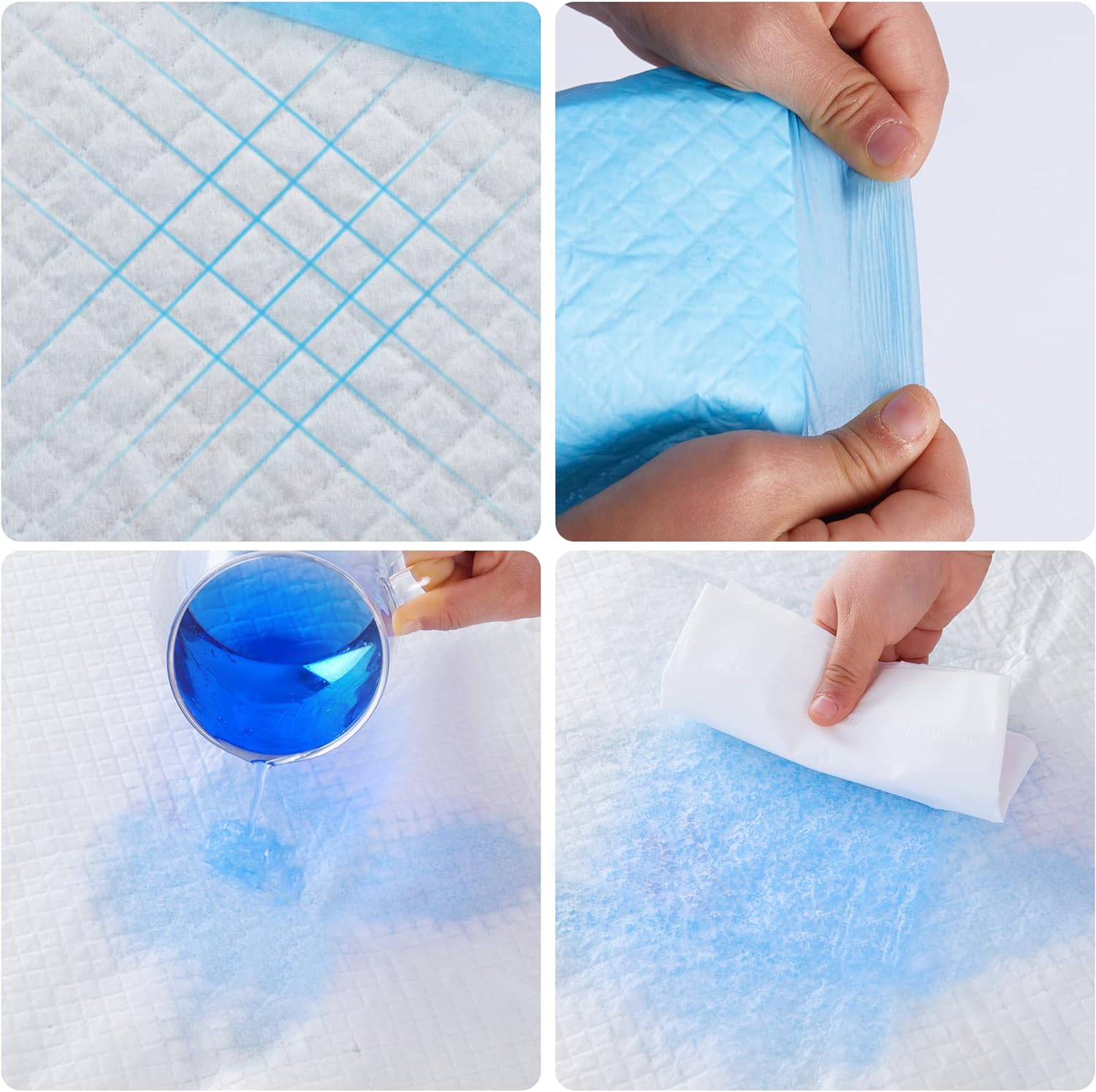 BESTLE Pet Training and Puppy Pads Pee Pads for Dogs 22"X22"-50 Count Super Absorbent & Leak-Proof