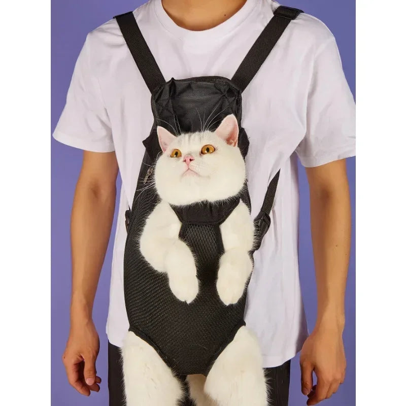 New Cat Pet Outdoor Backpack for Travel Play and Outing Portable Cat and Dog Backpack Handbag Lightweight Sturdy and Durable